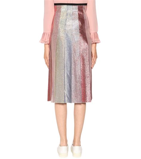 gucci lurex pink plested|Gucci Skirts for Women .